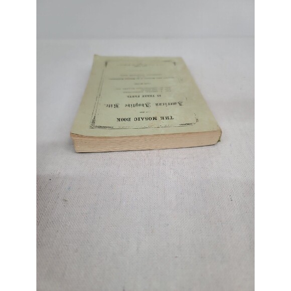 Antique RARE 1855 The Mosaic Book American Adoptibe Rite. 1st Edition - Picture 4 of 13